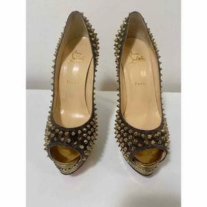 Christian Louboutin Lady peep platforms